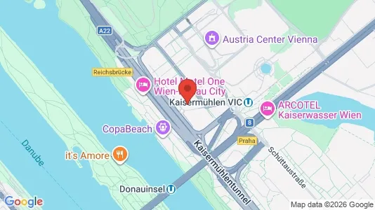 Apartments for rent i Vienna Donaustadt - kort over placeringen