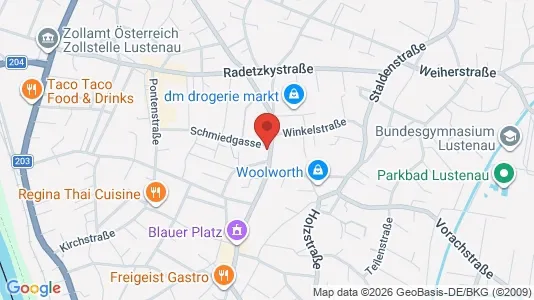 Apartments for rent i Fußach - kort over placeringen