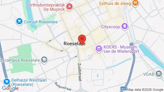 Apartments for rent i Roeselare - kort over placeringen