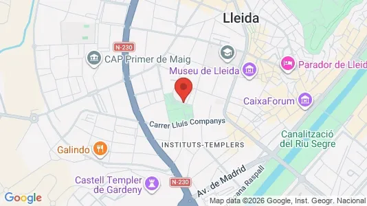 Apartments for rent i Lleida - kort over placeringen