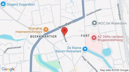 Apartments for rent i Roeselare - kort over placeringen