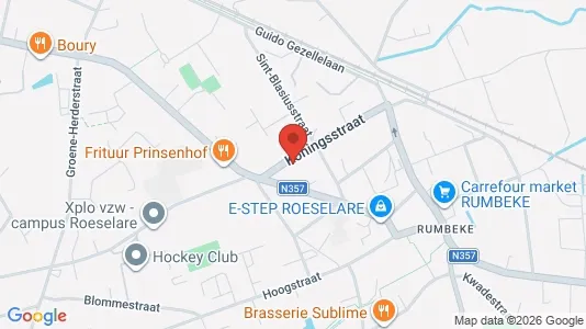Apartments for rent i Roeselare - kort over placeringen