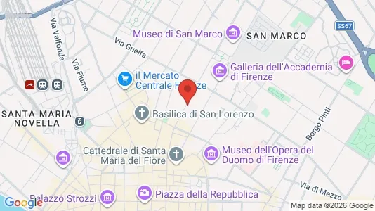 Apartments for rent i Florence - kort over placeringen