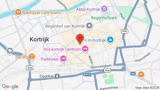 Apartments for rent i Kortrijk - kort over placeringen