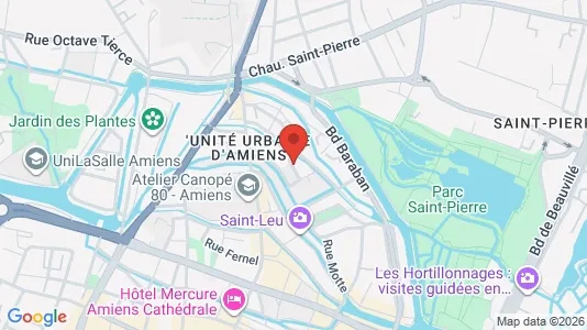 Apartments for rent i Amiens - kort over placeringen