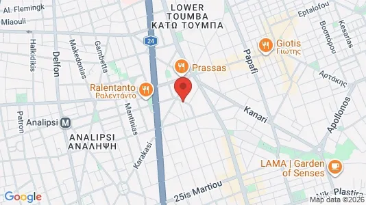 Apartments for rent i Thessaloniki - kort over placeringen