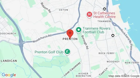 Apartments for rent i Prenton - Merseyside - kort over placeringen