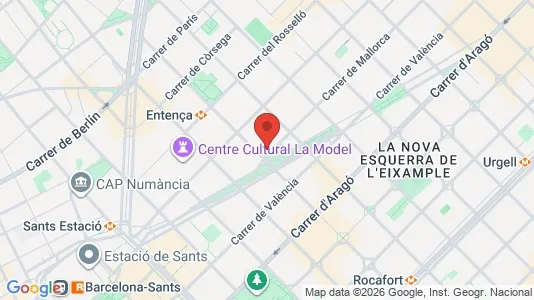 Apartments for rent i Barcelona Les Corts - kort over placeringen