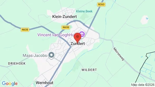 Apartments for rent i Zundert - kort over placeringen