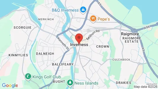 Houses for rent i Inverness - Inverness-shire - kort over placeringen