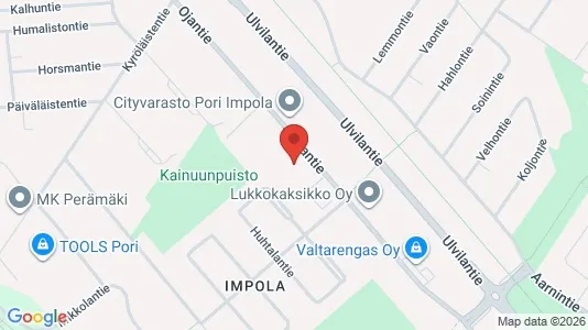 Apartments for rent i Pori - kort over placeringen