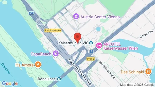 Apartments for rent i Vienna Donaustadt - kort over placeringen