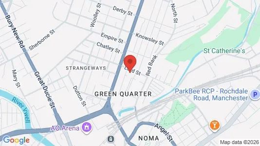 Apartments for rent i Manchester - Lancashire - kort over placeringen