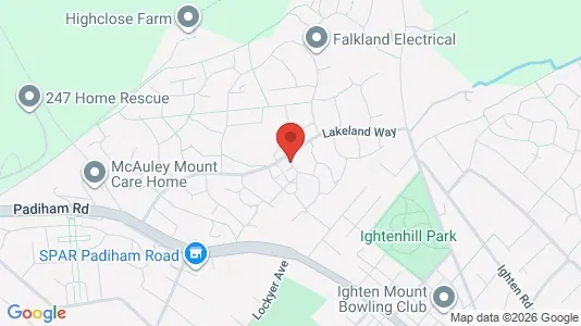 Rooms for rent i Burnley - Lancashire - kort over placeringen