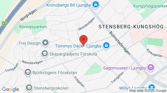 Apartments for rent i Ljungby - kort over placeringen