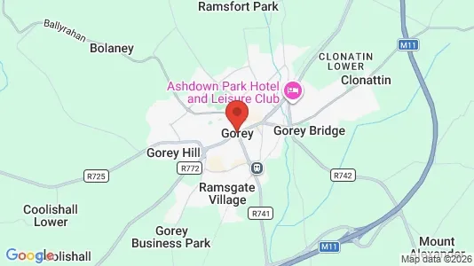 Apartments for rent i Gorey - kort over placeringen