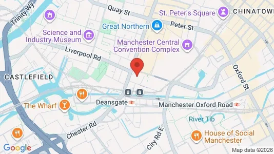 Apartments for rent i Manchester - Lancashire - kort over placeringen