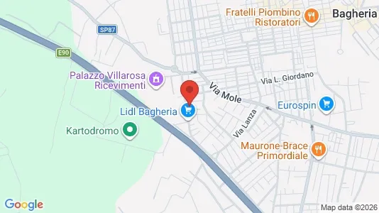 Apartments for rent i Bagheria - kort over placeringen