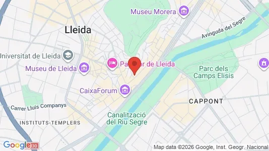 Apartments for rent i Lleida - kort over placeringen