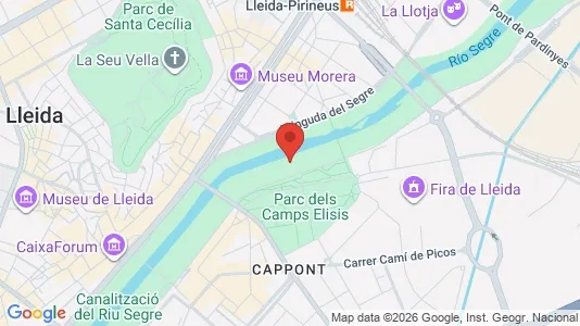 Apartments for rent i Lleida - kort over placeringen