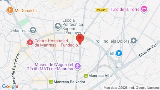 Apartments for rent i Manresa - kort over placeringen
