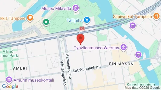 Apartments for rent i Tampere Keskinen - kort over placeringen
