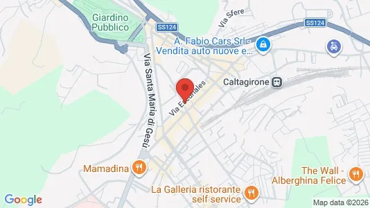 Apartments for rent i Caltagirone - kort over placeringen