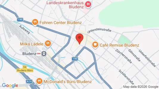 Apartments for rent i Bludenz - kort over placeringen
