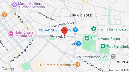 Rooms for rent i Sassari - kort over placeringen