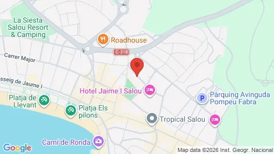 Apartments for rent i Salou - kort over placeringen