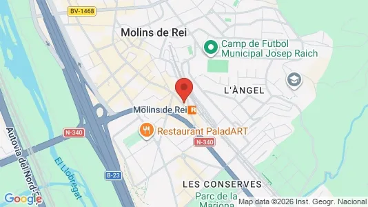 Apartments for rent i Can Calopa de Dalt - kort over placeringen