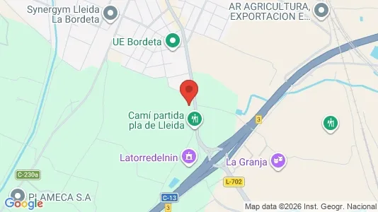 Apartments for rent i Lleida - kort over placeringen