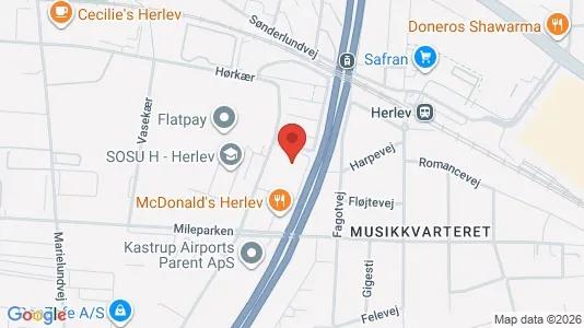 Apartments for rent i Herlev - kort over placeringen
