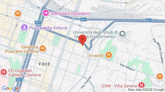 Apartments for rent i Genoa - kort over placeringen