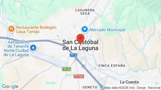 Apartments for rent i San Cristóbal de La Laguna - kort over placeringen