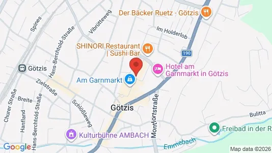 Apartments for rent i Götzis - kort over placeringen