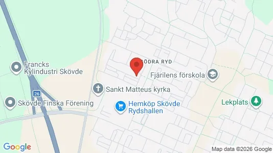 Apartments for rent i Skövde - kort over placeringen