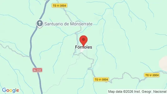 Apartments for rent i Fórnoles - kort over placeringen