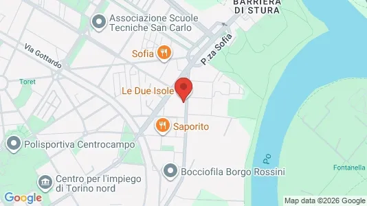 Apartments for rent i Turin - kort over placeringen
