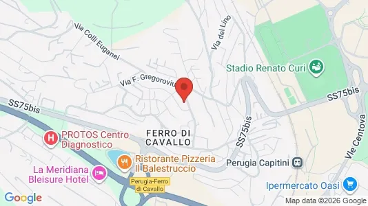 Rooms for rent i Perugia - kort over placeringen