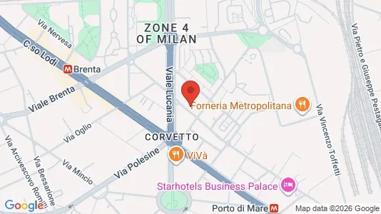 Apartments for rent i Milano Zona 5 - Vigentino, Chiaravalle, Gratosoglio - kort over placeringen