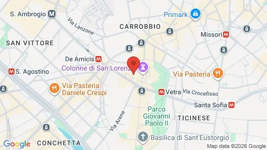 Apartments for rent i Milano Zona 1 - Centro storico - kort over placeringen