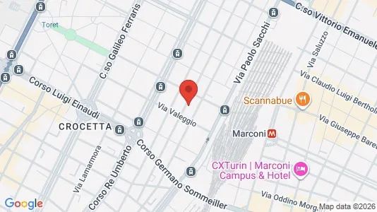 Apartments for rent i Turin - kort over placeringen
