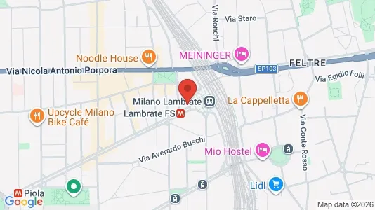 Apartments for rent i Milano Zona 3 - Porta Venezia, Città Studi, Lambrate - kort over placeringen