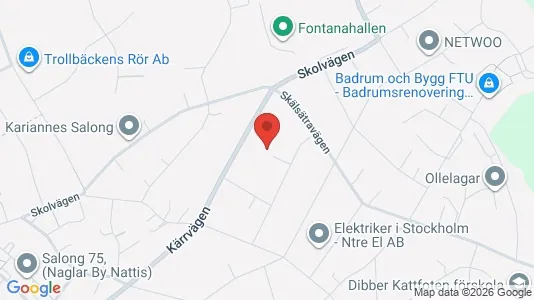 Apartments for rent i Tyresö - kort over placeringen