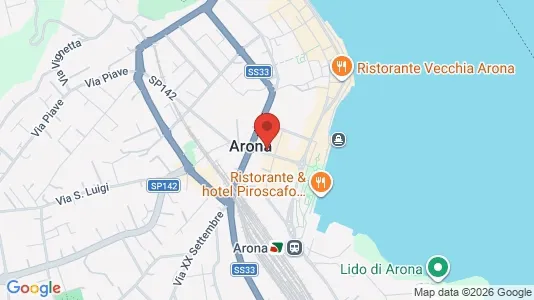 Apartments for rent i Arona - kort over placeringen