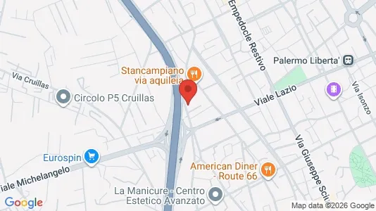Apartments for rent i Palermo - kort over placeringen