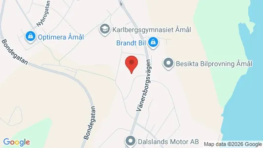 Apartments for rent i Åmål - kort over placeringen