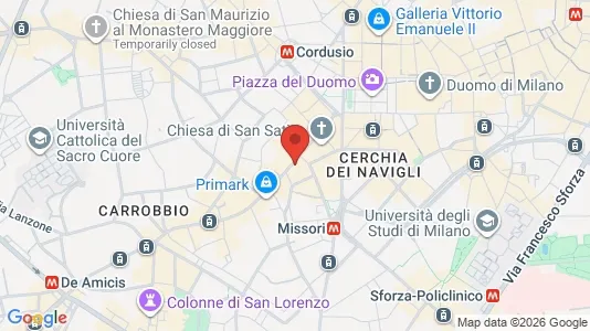 Apartments for rent i Milano Zona 1 - Centro storico - kort over placeringen