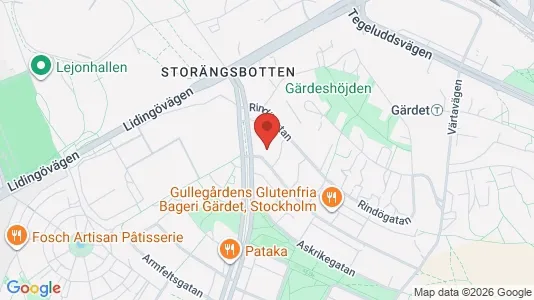 Apartments for rent i Gärdet/Djurgården - kort over placeringen